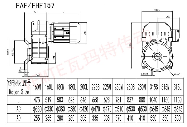 FAF FHF157減速機(jī)圖紙